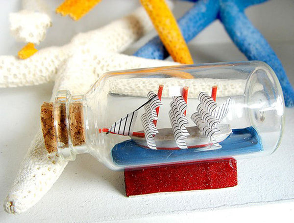 Mini Sailing Boat in a Bottle