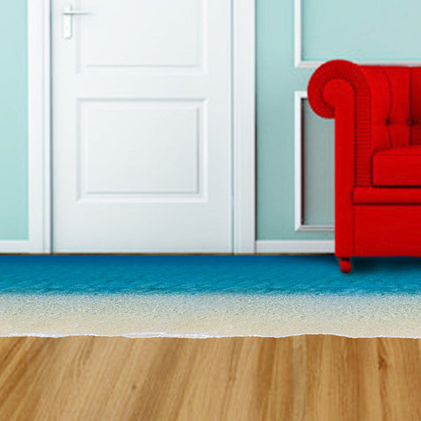 3D Beach Art Floor Sticker Home Decor