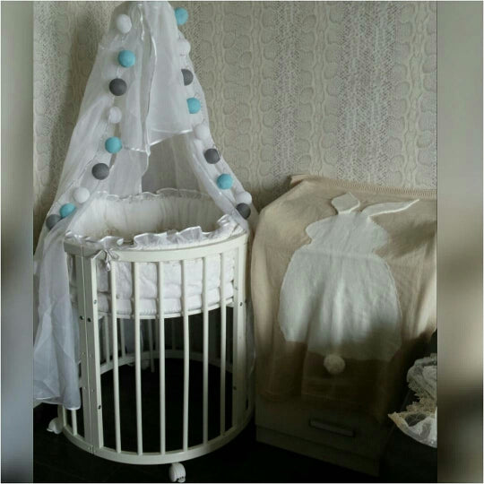 Coastal Beach Tone Cotton Ball String Lights