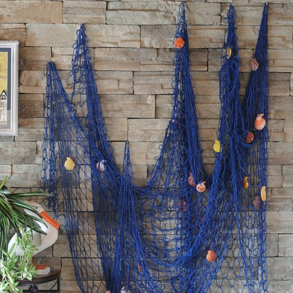 decorative fishing net in living room Fishing Net 3D Wall Decoration