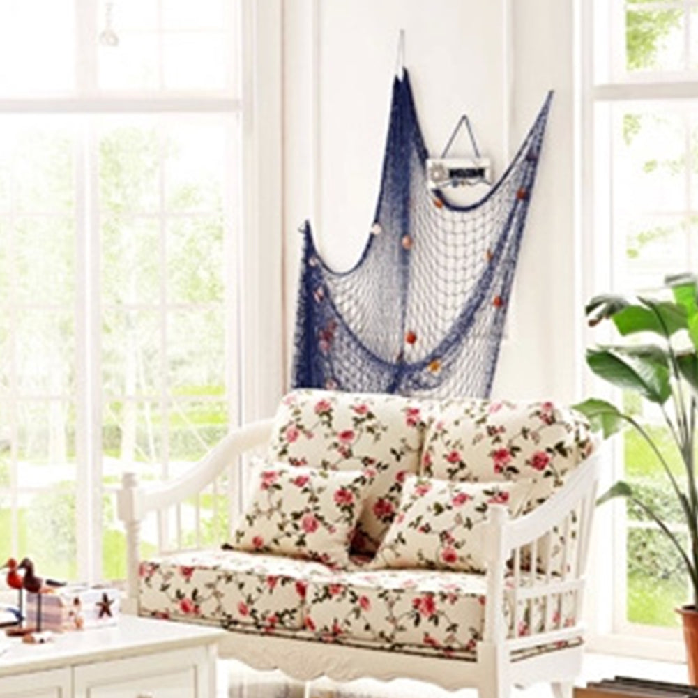 decorative fishing net in living room Fishing Net 3D Wall Decoration