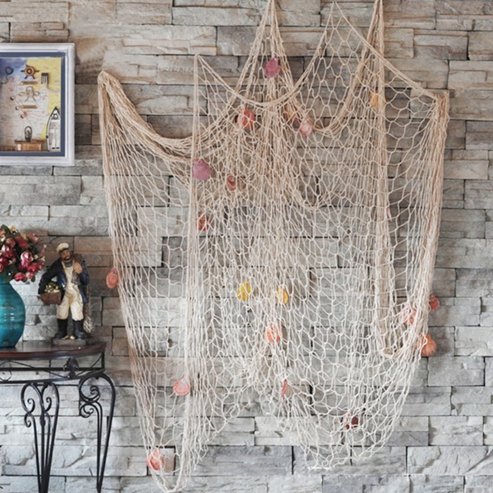 decorating ideas with fishing nets Fishing Net 3D Wall Decoration
