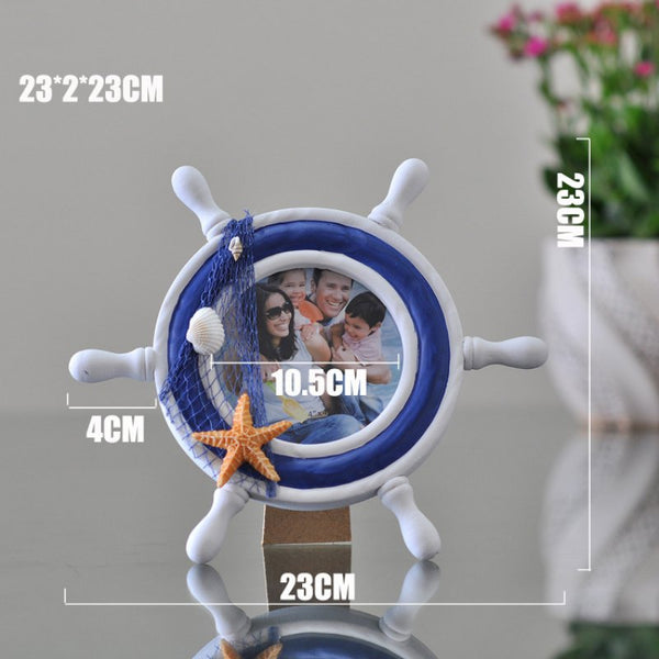 Ship's Wheel Photo Frame