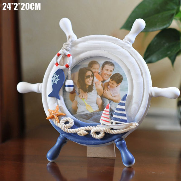 Ship's Wheel Photo Frame