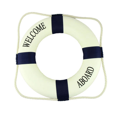 Welcome Aboard Navy Accent Nautical Decor