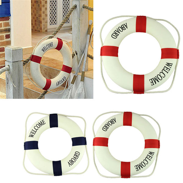 Welcome Aboard Navy Accent Nautical Decor