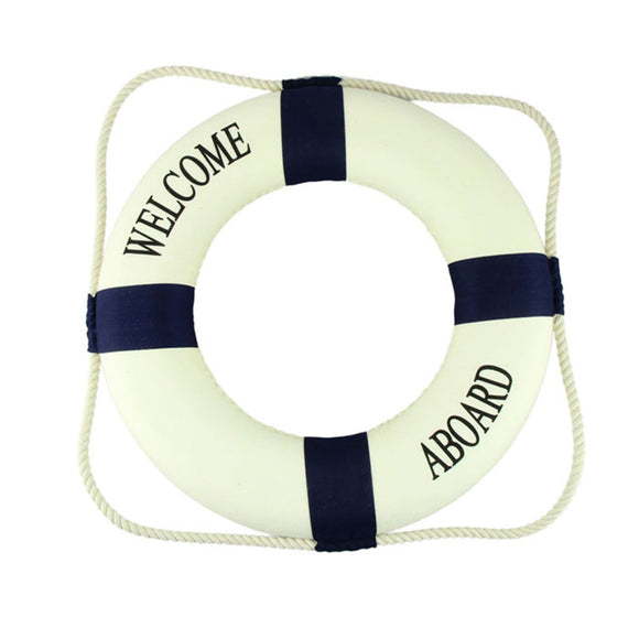 Welcome Aboard Navy Accent Nautical Decor