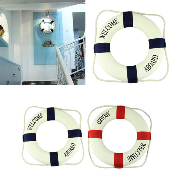 Welcome Aboard Navy Accent Nautical Decor