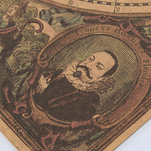 Retro Nautical Ocean Map